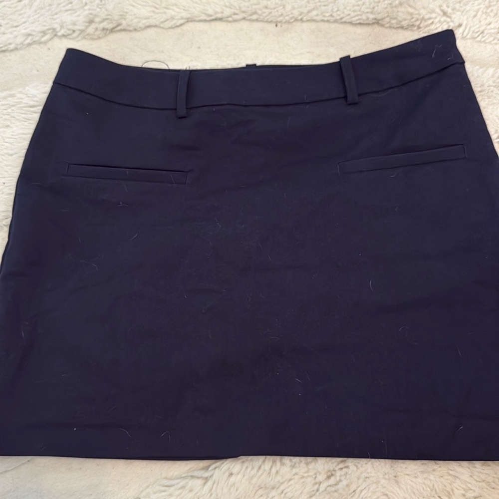 H&M navy blue mini dressy skirt